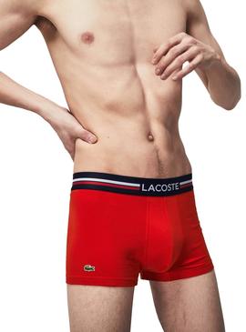 Cuecas Lacoste Boxer Tricolor para Homem