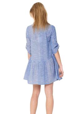Vestido Only Chicago Stripe Azul para  Mulher