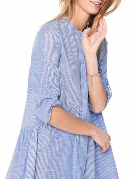 Vestido Only Chicago Stripe Azul para  Mulher