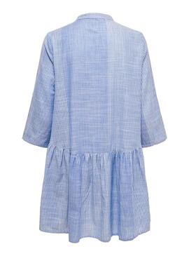 Vestido Only Chicago Stripe Azul para  Mulher