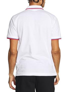 Polo Lacoste Strip Branco