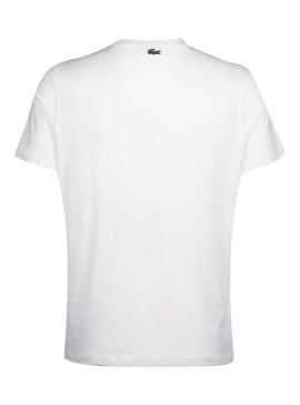 T-Shirt Lacoste Vintage Branco para Homem