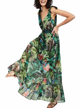 Vestido Naf Naf Floral Verde para  Mulher