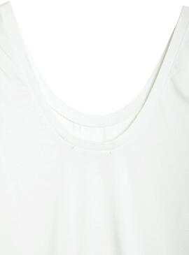 T-Shirt Naf Naf Correias Branco para  Mulher
