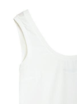 T-Shirt Naf Naf Correias Branco para  Mulher