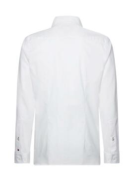 Camisa Tommy Hilfiger Slim Flex Branco para Homem