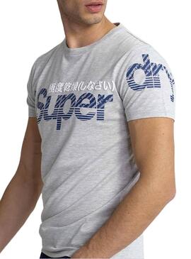 T-Shirt Superdry Split Gris para Homem