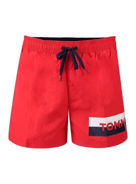Swimsuit Tommy Hilfiger Patch Vermelho para Homem