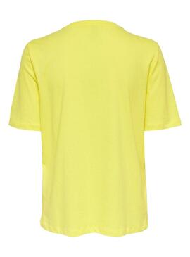 T-Shirt Only Sui Amarelo para Mulher