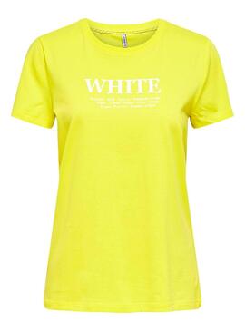T-Shirt Only Lava Amarelo para Mulher