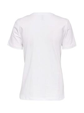 T-Shirt Only Liggy Branco para Mulher