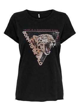 T-Shirt Only Lucy Preto para Mulher