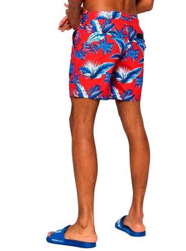 Swimsuit Superdry International Palm Vermelho Homem