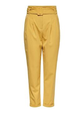 Pantalon Only Sica Amarelo para Mulher