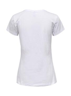 T-Shirt Only Nima Party Branco para Mulher