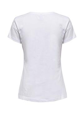 T-Shirt Only Nima Branco para Mulher