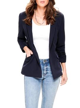 Blazer Only Carolina Azul Azul Marinho para Mulher