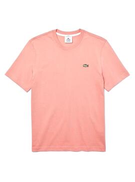 T-Shirt Lacoste Live Rosa básico Mulher e Homem