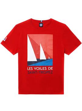 T-Shirt North Sails Saint Tropez Vermelho para Homem