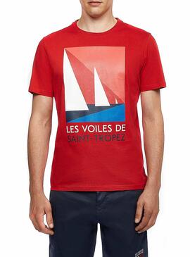 T-Shirt North Sails Saint Tropez Vermelho para Homem