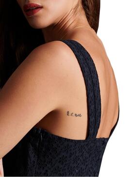 Vestido Superdry Blaire Azul Marinho para Mulher