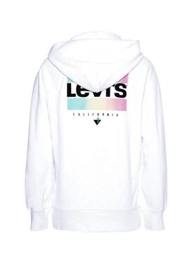 Sweat Levis Logotipo da Califórnia Branco para Mulher