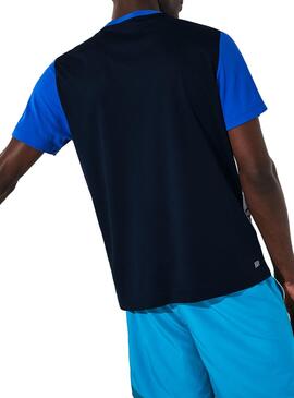 T-Shirt Lacoste Train Azul Azul Marinho para Homem