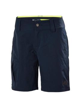 Bermuda Helly Hansen Cargo Azul Marinho para Mulher