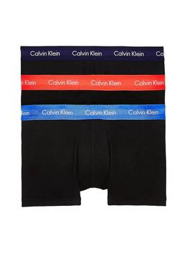 Pack 3 Cuecas Calvin Klein Rise Preto Homem