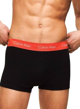 Pack 3 Cuecas Calvin Klein Rise Preto Homem