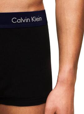 Pack 3 Cuecas Calvin Klein Rise Preto Homem