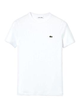 T-Shirt Lacoste Basic Branco para Mulher