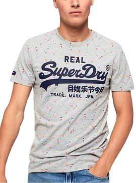 T-Shirt Superdry Vintage Logo Cinza para  Homem