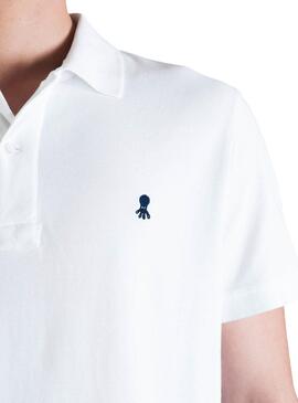 Polo El Pulpo Logotipo Branco para  Homem