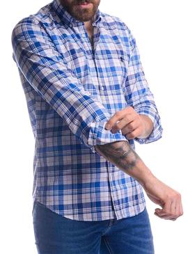 Camisa El Pulpo Tartan pop Azul para  Homem