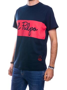 T-Shirt El Pulpo Painel Azul Marinho para  Homem