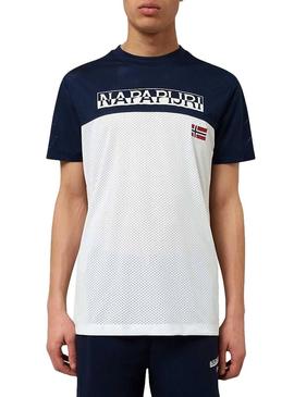 T-Shirt Peneira Napapijri Branco para  Homem