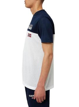 T-Shirt Peneira Napapijri Branco para  Homem