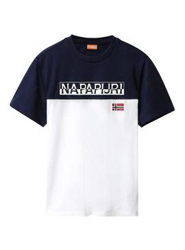 T-Shirt Peneira Napapijri Branco para  Homem