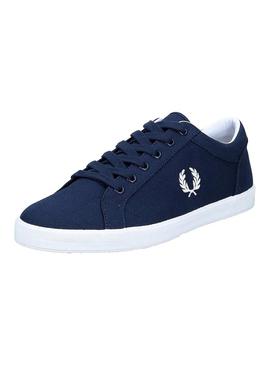 Sapatilhas Fred Perry Baseline Azul Marinho Homem