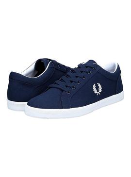 Sapatilhas Fred Perry Baseline Azul Marinho Homem