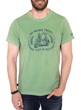 T-Shirt Norton Bronson Verde para Homem