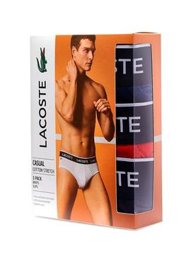 Cuecas Lacoste Slip Tricolor para Homem