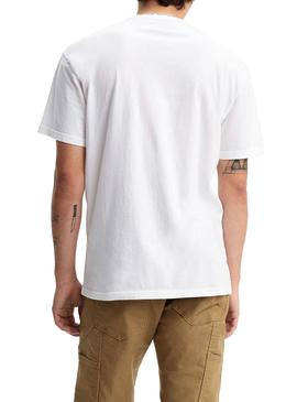 T-Shirts Levis Skate Branco e Preto para Homem