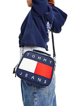 Bolsa Tommy Jeans Big Logo Azul para Mulher