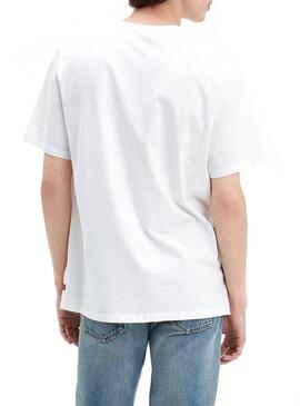T-Shirt Levis Super Mario Branco para  Homem