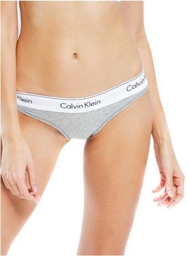 Braga Calvin Klein Bikini Mulher Cinza