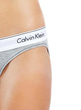 Braga Calvin Klein Bikini Mulher Cinza