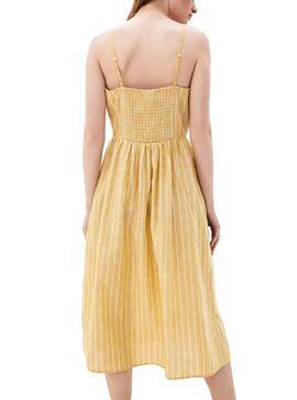 Vestido Only Vivian Amarelo para Mulher