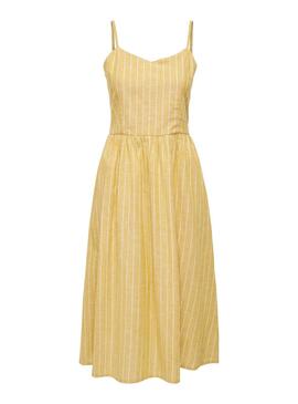 Vestido Only Vivian Amarelo para Mulher